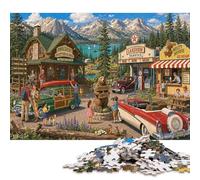 Estación de Suministros del Parque Nacional Puzzle De Madera 300 Piezas Adultos Y Niños,Regalo Ideal,Relax,Deco Pared,Anti-estrés,Rompecabezas,Madera,14 Años+,Desafío,Reto,Educativo (40x28cm)
