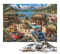 Estación de Suministros del Parque Nacional Puzzle De Madera 500 Piezas Adultos Y Niños,Regalo Ideal,Deco Pared,Desafío,Rompecabezas,14 Años+,Anti-estrés,Relax,Reto,Madera,Educativo (52x38cm)