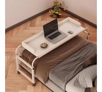 Estación de trabajo para computadora sobre la cama, altura ajustable de 65 a 95 cm, mesa médica con ruedas, mesa de pie sobre la cama, tamaño King, diseño perezoso para comer, leer y trabajar