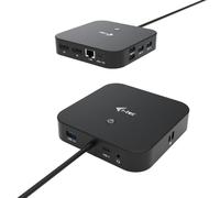 I-Tec Estación de acoplamiento USB-C C31DUALDPDOCKPD – 2x DisplayPort, PD 100W, Negro