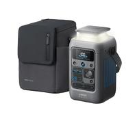 Estación eléctrica portátil Anker SOLIX C300 DC + funda, batería LiFePO4 de 288Wh con múltiples puertos, generador solar 300W, para camping, viajes y emergencias (adaptador de corriente no incluido)