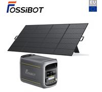 Estación Eléctrica Portátil FOSSiBOT F1800 1024Wh con Panel Solar 420W, Batería LiFePO4 1800W Estación de Energía Carga Rápida 1200W, Modo Eco/BMS-Generador Energético para Autocaravana Estación de en
