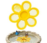 Estación Flotante de para Abejas Bebedero Con Forma Floral 19,3 Cm | Abrevadero para Mariposas Para Usar En Jardines Traseros Patios Estanques Piscinas Granjas Y Fuentes Al Aire Libre