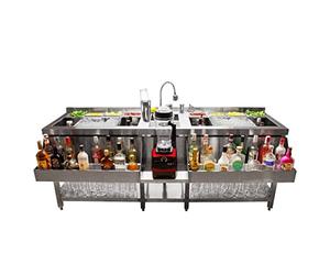 Estación kit doble coctelería juego coctelera conjunto mezclador cócteles mostrador profesional piezas herramientas barman bartender bartendering accesorios barra bar coctelera gratis