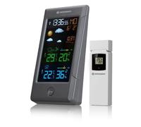 Estación meteorológica Bresser ClimateTemp NBF pantalla color sensor exterior DCF