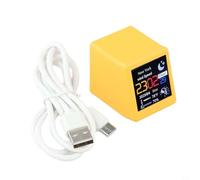 Estación meteorológica digital con conectividad WiFi e interfaz fácil de usar, con pantalla de 1 54 pulgadas para una fácil lectura del clima (amarillo)