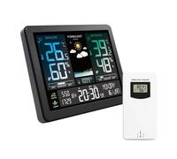 Estación Meteorológica Digital, Reloj, Medidor De Temperatura Y Humedad, Presión Barométrica, Fase Lunar, Pronóstico Del Tiempo, Higrotermógrafo Preciso Rápido Monitorización Tiempo Real