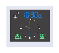 Estación meteorológica Digital TS-WP10 de 5 pulgadas, termómetro electrónico IP65, medidor de temperatura y humedad a prueba de agua, Monitor, reloj for el hogar Pantalla grande(1500w)