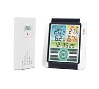 Estación Meteorológica, Digital Weather Station Clock Indoor Outdoor Weather Forecast Barometer Thermometer Hygrometer with Wireless Outdoor Sensor(One Drag One)