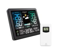 Estación Meteorológica Electrónica Profesional, Reloj Inteligente Con Pantalla A Color, Temperatura, Humedad, Pronóstico Del Tiempo, Alarma, 8 Idiomas Preciso Rápido Monitorización Tiempo Real
