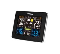 Estación Meteorológica Greenblue 46004 Negra Sensor Exterior e Interior Reloj Alarma