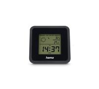 Hama Termómetro/Higrómetro digital Borneo – Temperatura, Humedad, Hora, Repetición de alarma, Negro