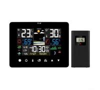 Estación meteorológica inalámbrica avanzada con medición de presión atmosférica y visualización de fase lunar