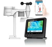 Estación meteorológica inalámbrica Bresser con Sensor Exterior WLAN Centro meteorológico 5 en 1 con, Negro