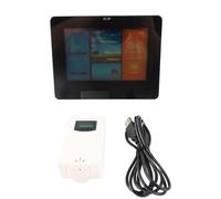 Estación Meteorológica Inalámbrica, Termómetro Interior y Exterior, Reloj Atómico, Monitor de Humedad con Pantalla LCD a Color de 6.6 Pulgadas - Predicción Meteorológica Precisa,