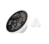 Estación meteorológica inteligente con wifi, termómetro digital for interiores y exteriores, higrómetro, sensor de pronóstico del tiempo, medidor temperatura humedad