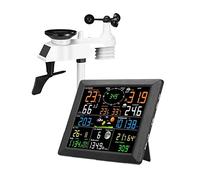 Estación meteorológica Internet inalámbrica con sensor exterior Medidor de lluvia Pronóstico del tiempo Viento Reloj despertador digital Barómetro Color En tiempo real