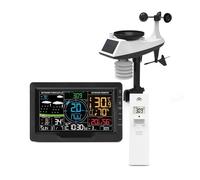 Estación Meteorológica Profesional 8 En 1, Pluviómetro Con Sensor Exterior, Pronóstico Del Tiempo Inalámbrico, Estación Meteorológica De Humedad Monitor Precisión
