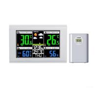 Estación meteorológica sensor exterior, estaciones meteorológicas inalámbricas, termómetro de temperatura interior y exterior, humedad, presión barométrica