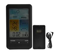 Estación Meteorológica Solar, Reloj con Temperatura y Humedad Interior Exterior, Pantalla a Color, Predicción del Tiempo