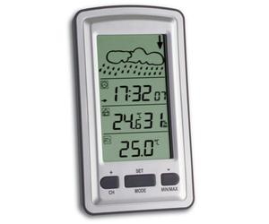 Estación meteorológica TFA 35.1079 Plata con predicción del tiempo