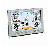 TFA Dostmann Estación meteorológica inalámbrica METEO JACK 35.1097.01, transmisor exterior, plateado