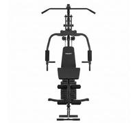 Estación musculación multifunción poleas 132 × 95 × 202 cm - Jalón Pecho, Press Pecho, PEC Fly, Curl bíceps predicador, extensión piernas, polea Baja, Gimnasio casa