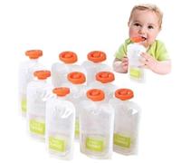 Estación para apretar, máquina de alimentos y relleno de bolsas, llena 3 bolsas reutilizables a la vez, fácil de usar, apto para lavavajillas, esencial para preparación de alimentos caseros