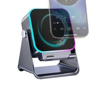 Estación plegable ligera - ABS, altavoz de inducción, soporte para teléfono celular, base de audio inalámbrica | Oferta de componentes electrónicos para el hogar, oficina, escritorio, viajes y uso