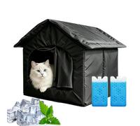 Estación refrescante al Aire Libre para Gatos Cueva para Mascotas con 2