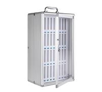 Estaciones de carga de teléfonos móviles con caja fuerte con cerradura para aulas (36 puertos) Soluciones de carga segura para escuelas y oficinas, perfectas para profesores y estudiantes