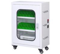 Estaciones de carga para teléfono celular, gabinete de carga recargable por USB con 20 ranuras para uso escolar, iglesia y aeropuerto