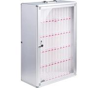 Estaciones de carga para teléfonos celulares, 48 ranuras, caja de almacenamiento para teléfonos celulares, aleación de aluminio, montado en la pared, organizador de gabinete para teléfonos móviles num