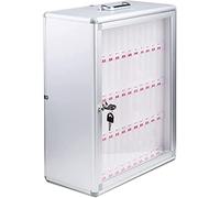 Estaciones de carga para teléfonos celulares, 48 ranuras, caja de almacenamiento para teléfonos celulares, aleación de aluminio, montado en la pared, organizador de gabinete para teléfonos móviles num