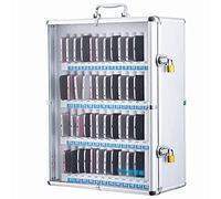 Estaciones de carga para teléfonos celulares Gabinete de almacenamiento para teléfonos Taquilla de almacenamiento para teléfonos celulares Caja de almacenamiento transparente de escritorio con asa par