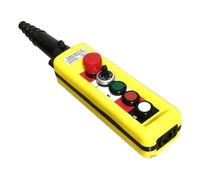 Estaciones de control colgantes de grúa de elevación de doble velocidad con pulsadores de 2/4/6/8 con parada de emergencia for circuitos aislados(Ivory)