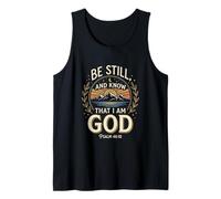 Estad Quieto Y Sabed Que Yo Soy Dios Salmo 46:10 Biblia Camiseta sin Mangas