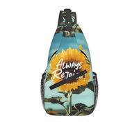 ¡Estad Siempre Alegres! Bolsa Cruzada Bandoleras Mochila Cruzada Hombro Mochila Pecho Para Viajes Acampar Pasear