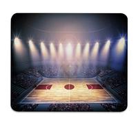 Estadio De Baloncesto Abarrotado Justo Antes De Que Comience El Partido. Tema del Torneo. Alfombrilla De Ratón Pequeña Alfombrillas De Mouse Base De Goma Alfombrilla para Ratón para 25X30Cm