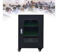 Estadística de carga de teléfono celular con múltiples ranuras con ruedas y cerradura de 30 ranuras, casillero seguro para escuelas, aulas y oficinas, gabinete de teléfono recargable, color negro