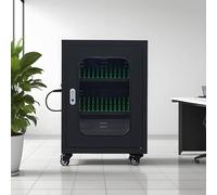Estadística de carga portátil para 20 a 60 dispositivos, carrito de carga eficiente Sto y solución de carga para teléfonos recargables, perfecto para escuelas y oficinas