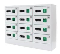 Estadística de carga portátil para teléfono con bloqueo combinado, 12 ranuras para un uso seguro y cómodo en oficinas y escuelas, ideal para dispositivos seguros
