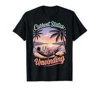 Estado actual Desenrollando Gráfico de vacaciones en la playa Camiseta