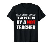 Estado Civil: Tomado por un Maestro Caliente Camiseta gráfica económica, Hombre, Negro, S