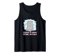 Estado De Animo Actual No Flaco Un Diseno De Hipopotamo Camiseta sin Mangas