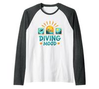 Estado de ánimo de buceo Camiseta Manga Raglan