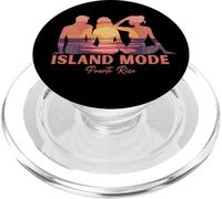 Estado de ánimo de la Isla: Vibraciones de Playa Tropical de Puerto Rico PopSockets PopGrip para MagSafe