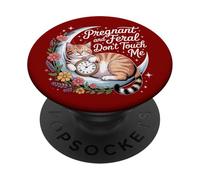 Estado de ánimo de mamá Salvaje Embarazada: Embarazada y PopSockets PopGrip Adhesivo