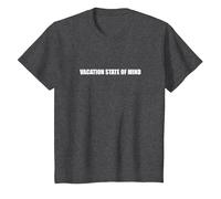 Estado de ánimo de Vacaciones Camiseta, Niños, Jaspeado Oscuro, 4 años
