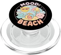 Estado de ánimo: Playa - Kawaii Summer Vibes Circle Art PopSockets PopGrip para MagSafe